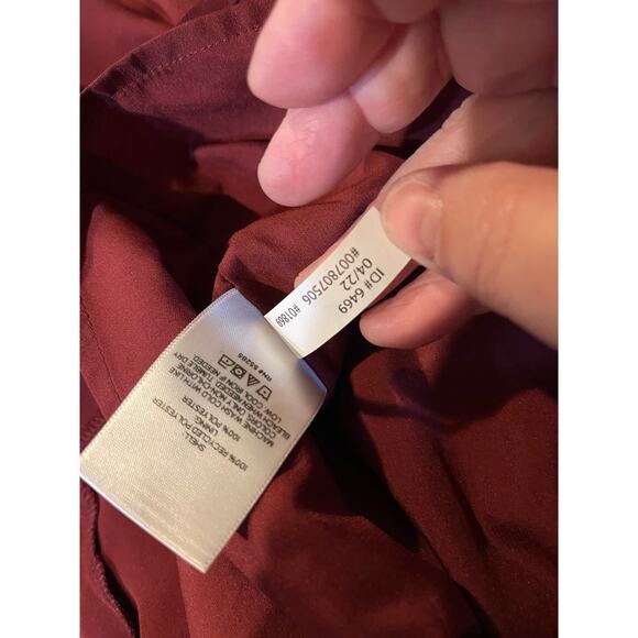 Express Burgundy Sleeveless Short Mini Dress Gathered Skirt Size XS Extra Small - Picture 5 of 5